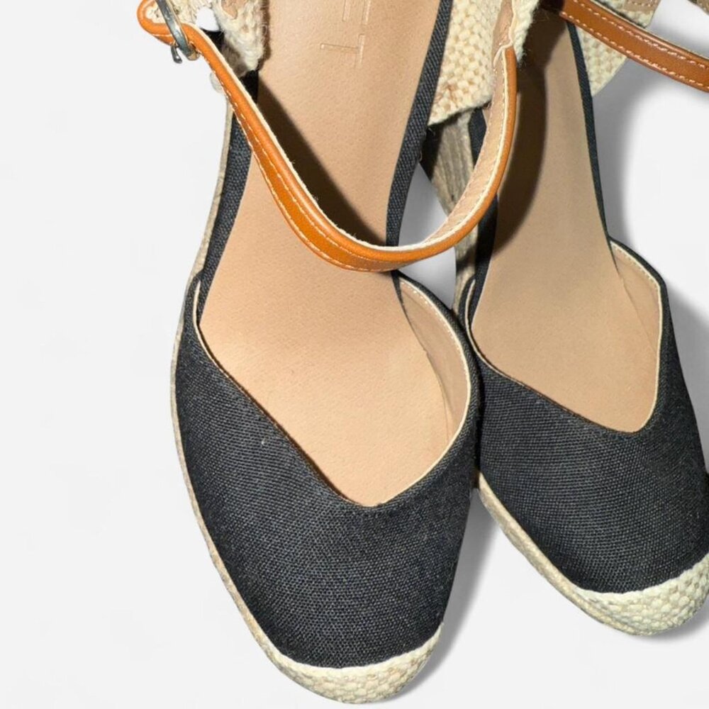 Espadrille Wedges Size 7 1/2. NWOB - Picture 3 of 7
